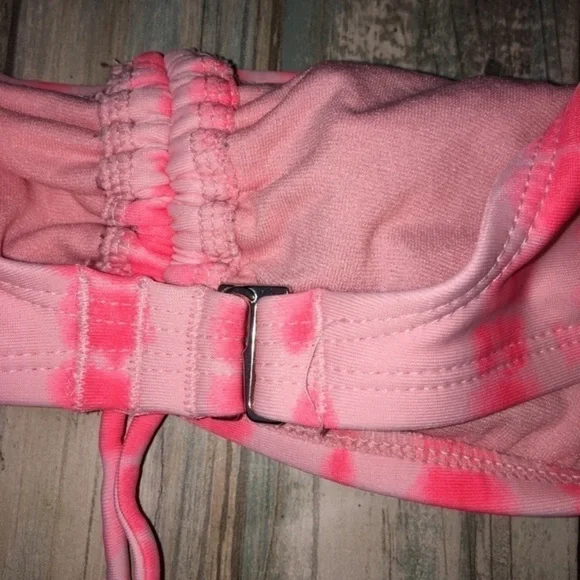 Xhilaration Pink Cinched Bikini Top - Picture 4 of 5